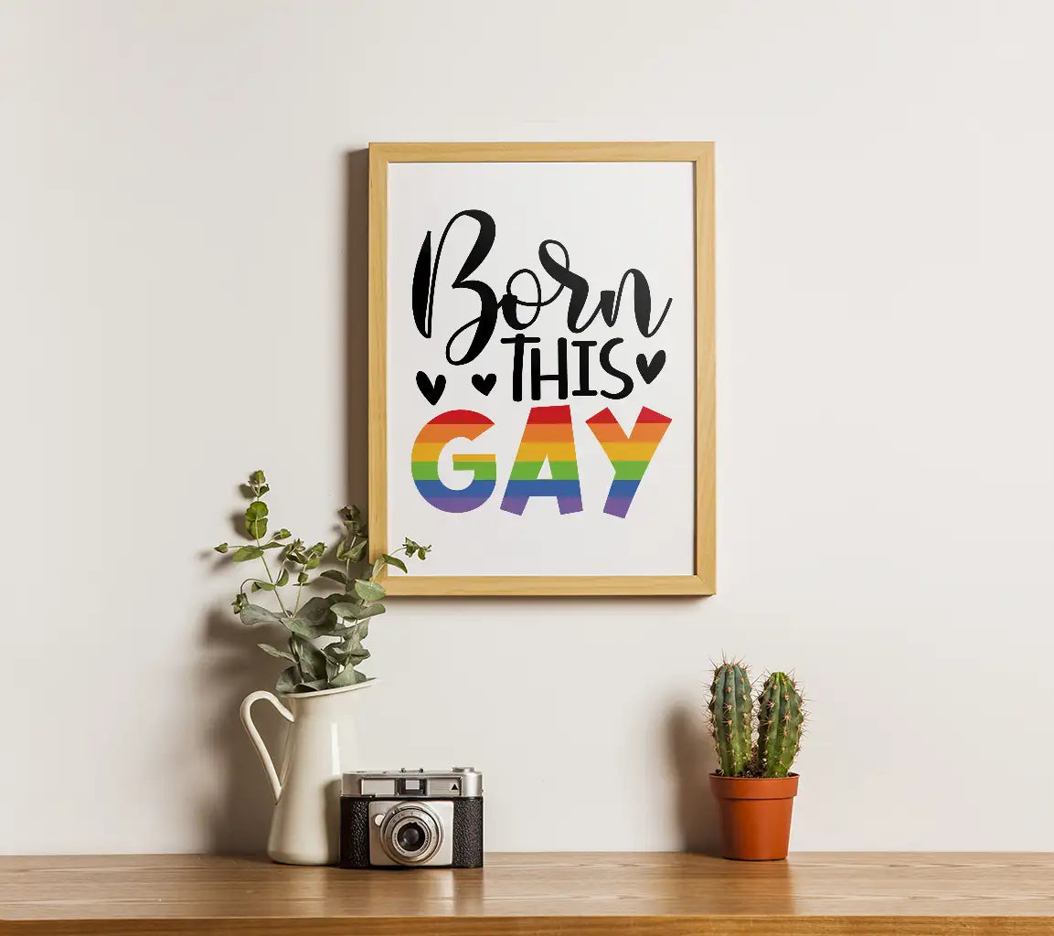 Born This Gay Rainbow SVG SVG