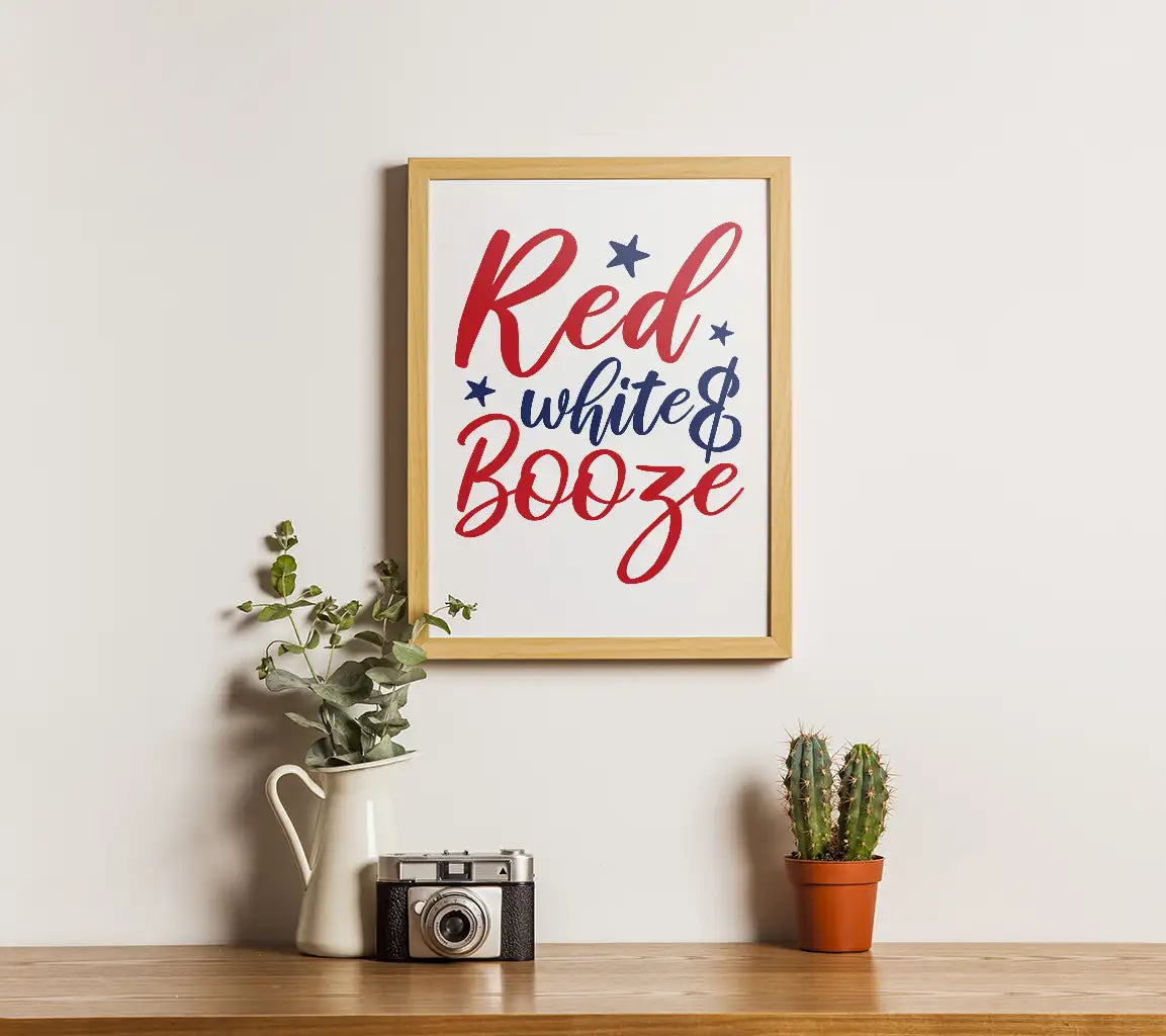 Red White & Booze SVG  SVG