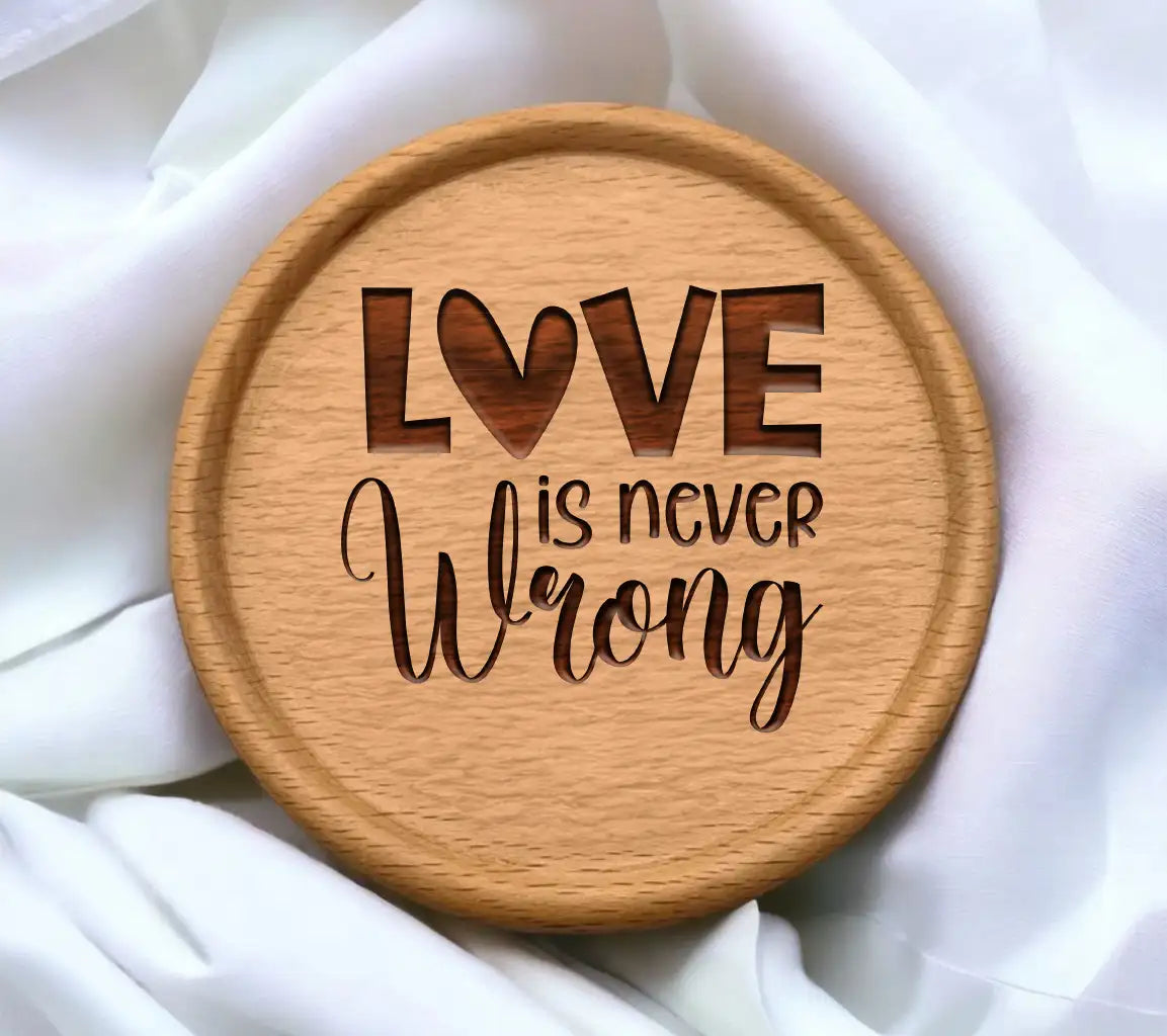 Rainbow Heart Love Is Never Wrong SVG SVG