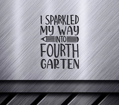 Sparkled Into Fourth Grade SVG SVG