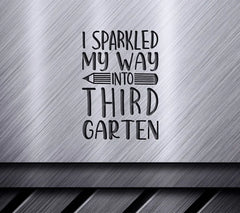 Sparkled Into Third Grade SVG SVG