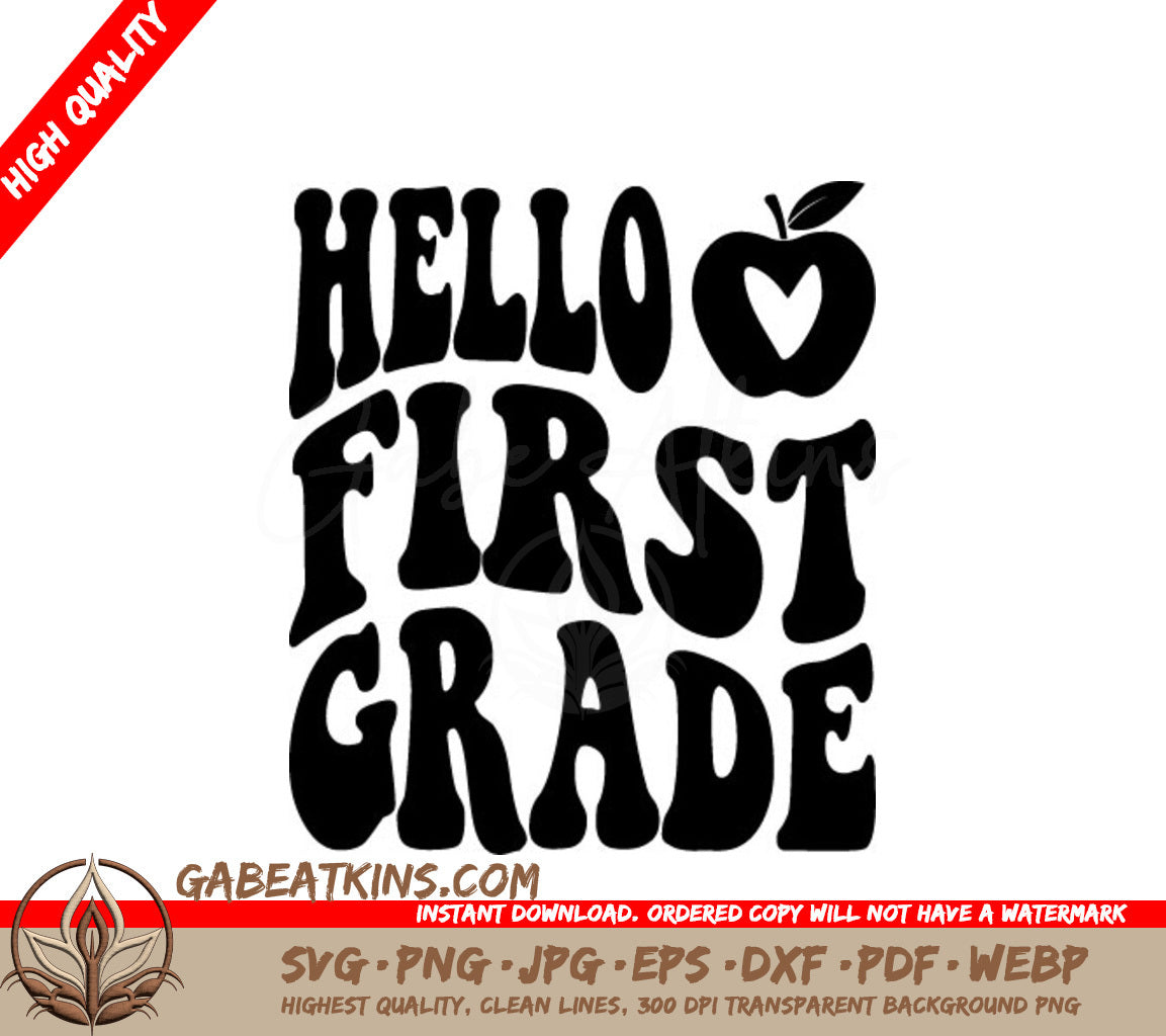 Hello First Grade SVG SVG