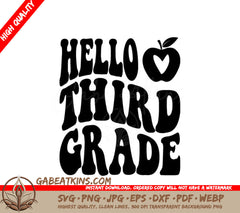 Hello Third Grade SVG SVG