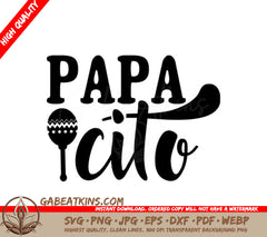 Papa Cito Maracas SVG Design SVG