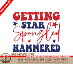 4th of July Hammered SVG  SVG