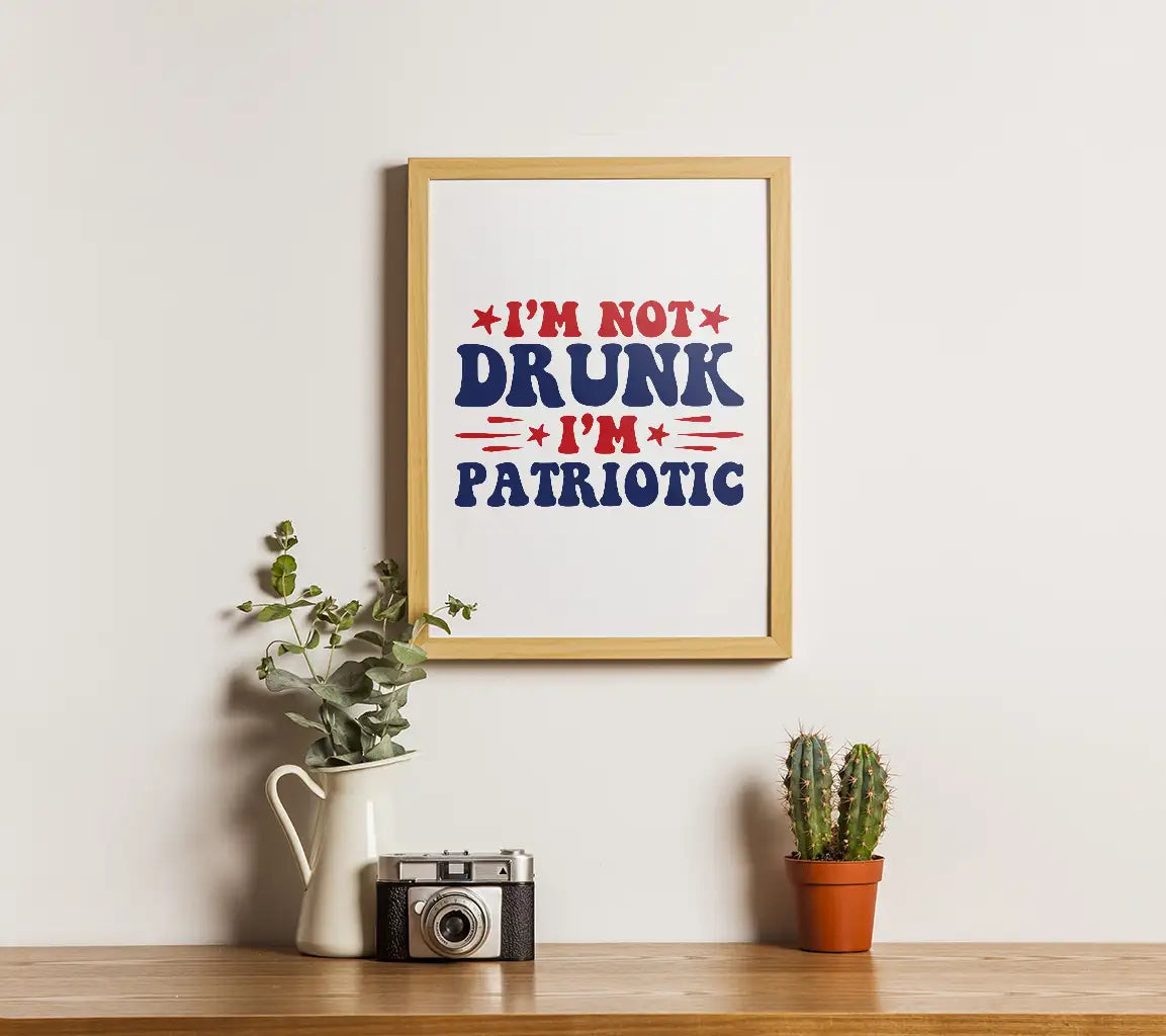 Patriotic Im Not Drunk SVG SVG