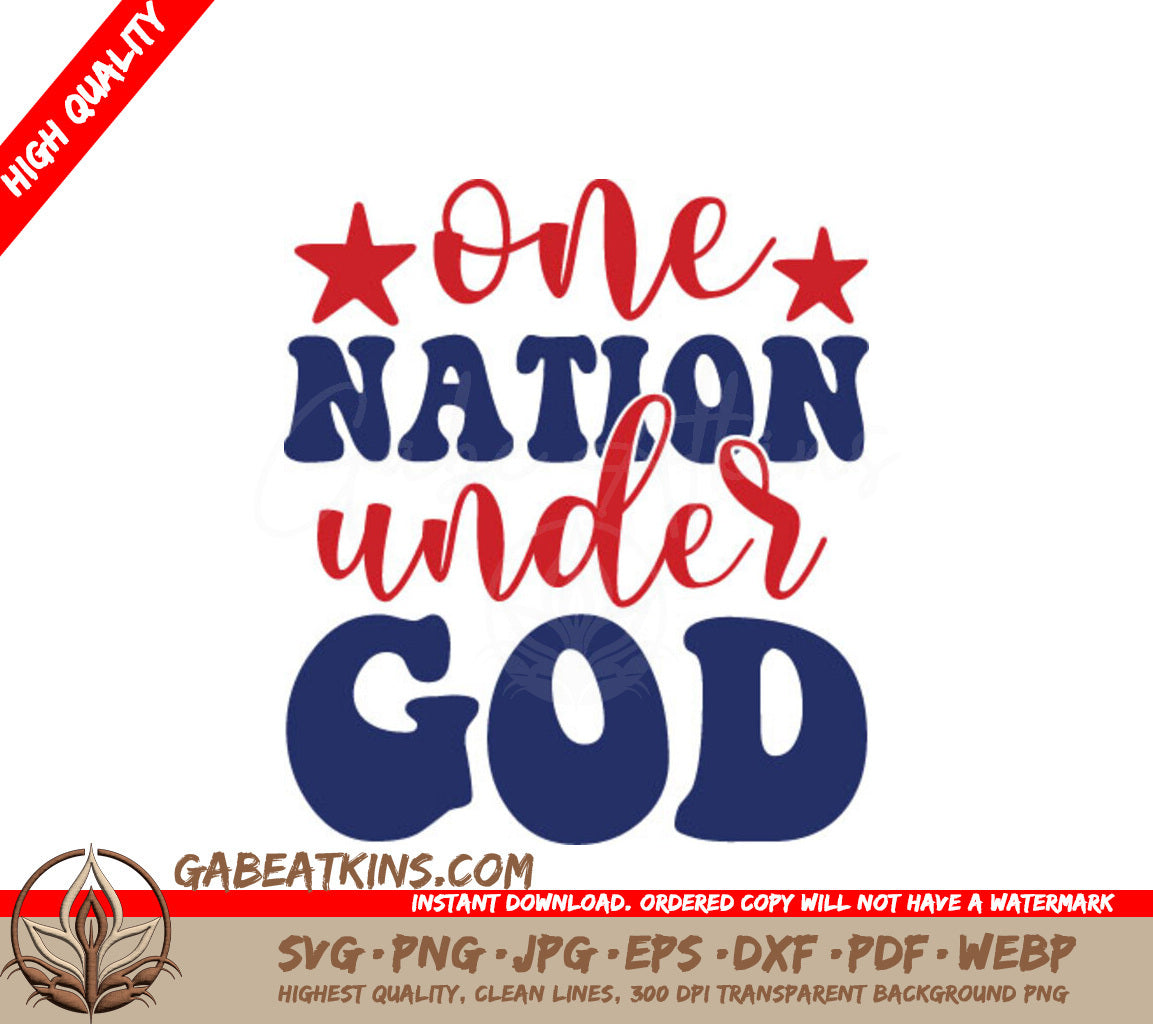 One Nation Under God SVG  SVG