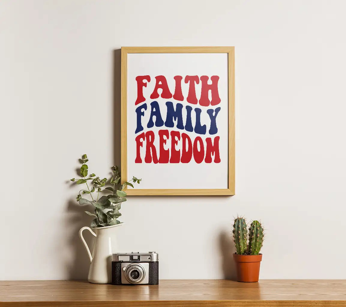 Faith Family Freedom SVG  SVG