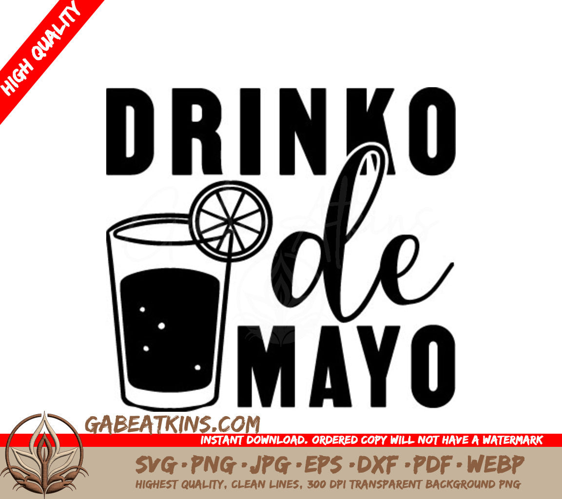 Cinco de Mayo Drinko SVG  SVG