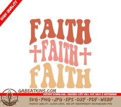 Faith SVG  - Retro Christian SVG