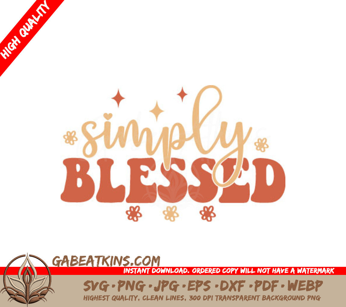 Blessed Flower & Star SVG  SVG