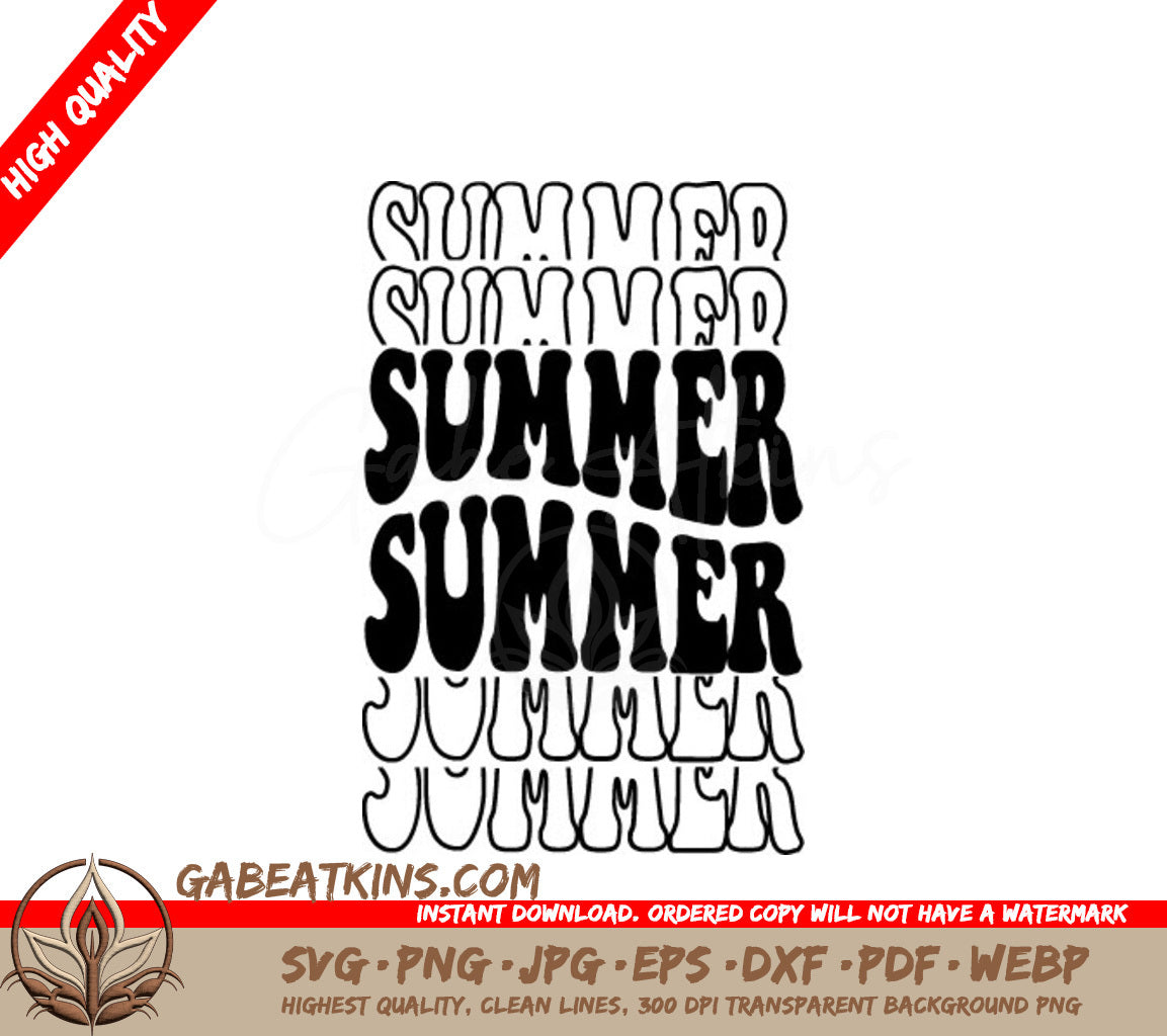 Retro Summer SVG  SVG