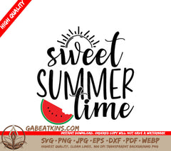 Sweet Summertime Watermelon SVG SVG