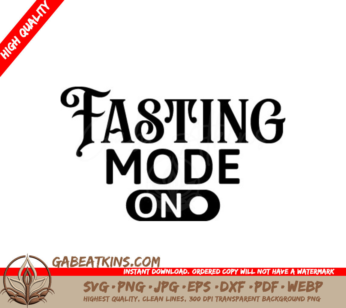 Fasting Mode SVG Design SVG