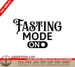 Fasting Mode SVG Design SVG