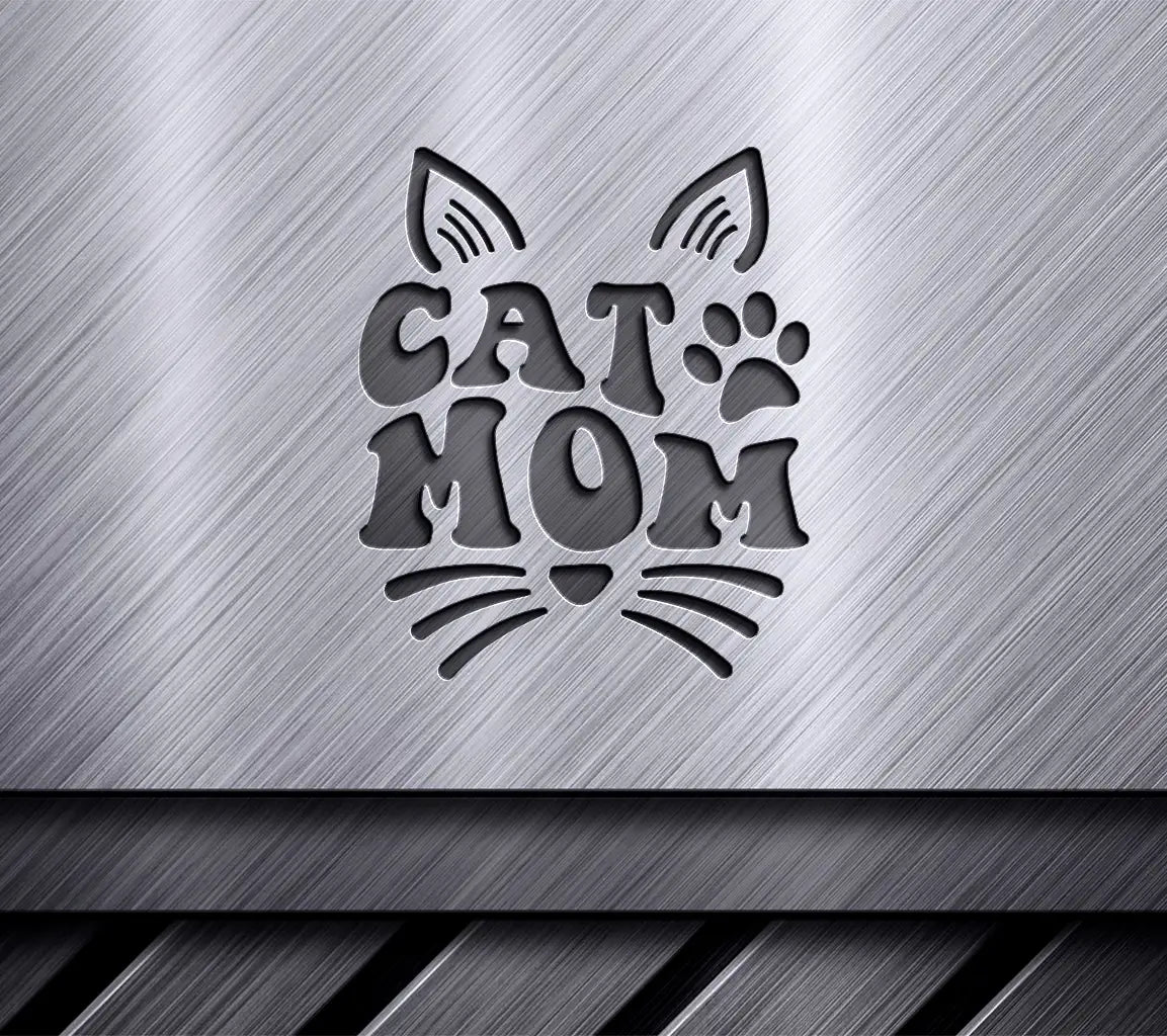 Cat Mom Silhouette SVG SVG