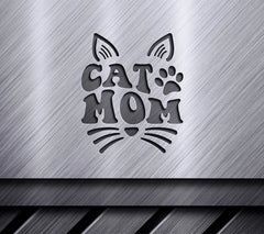 Cat Mom Silhouette SVG SVG