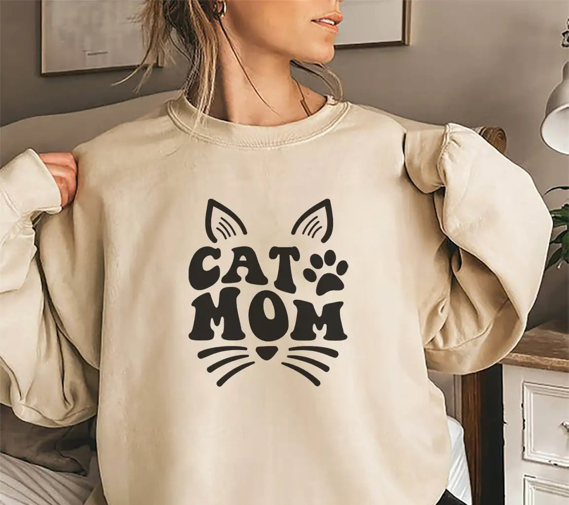 Cat Mom Silhouette SVG SVG