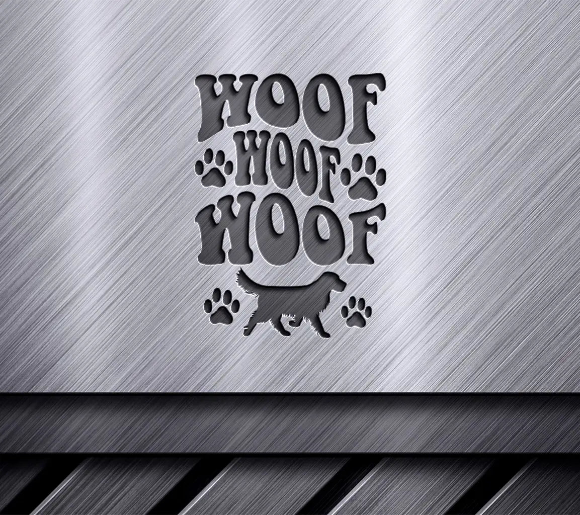 Woof Woof Dog Silhouette SVG SVG