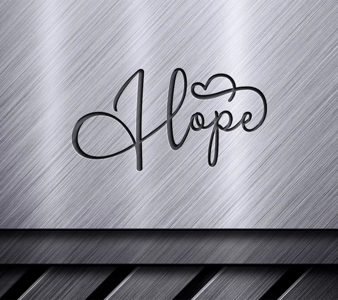 Cursive Hope Heart SVG  SVG