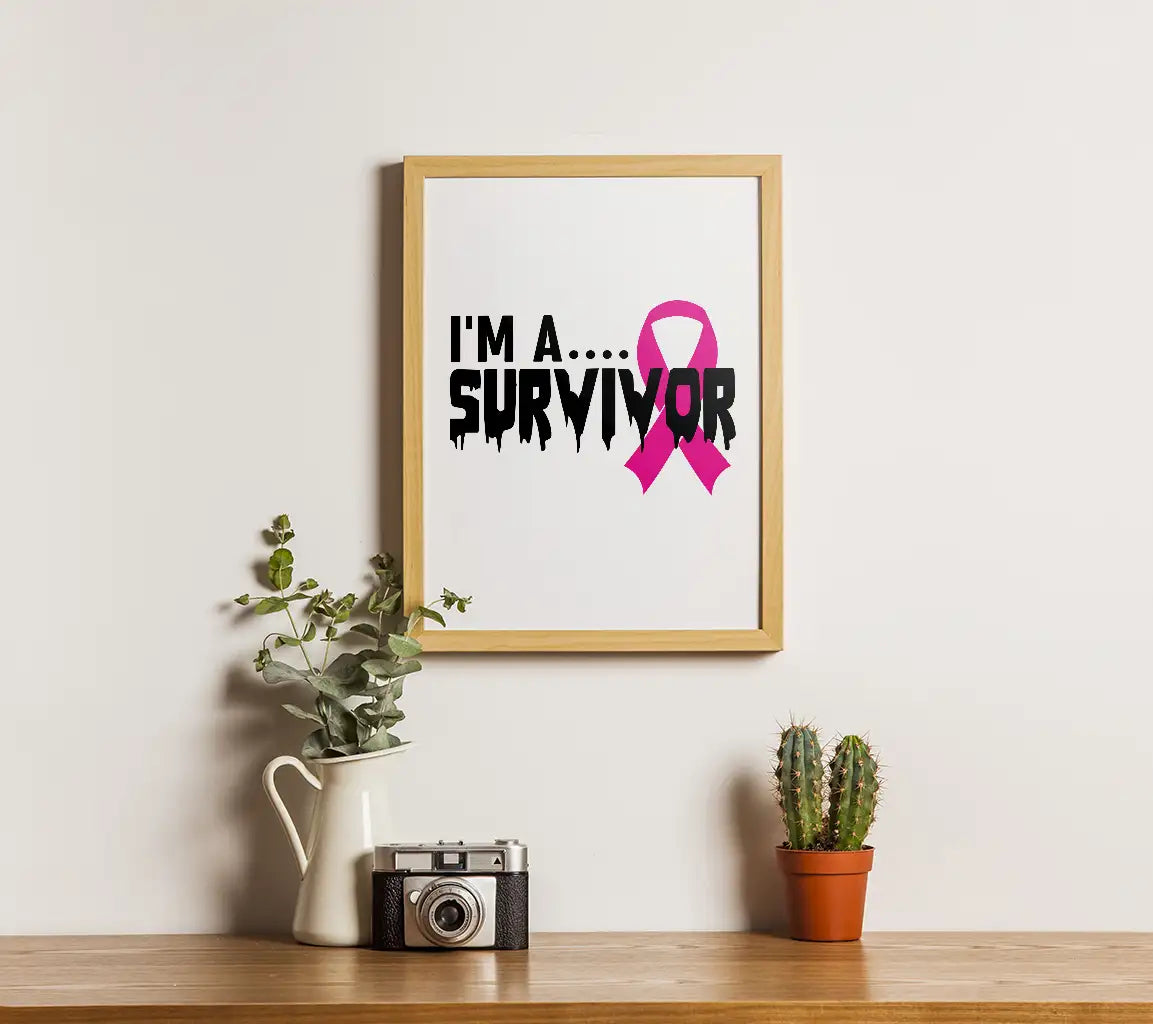 Pink Ribbon Im A Survivor SVG  SVG