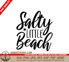 Salty Little Beach SVG SVG