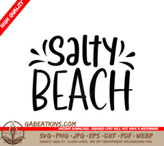 Salty Beach SVG  SVG