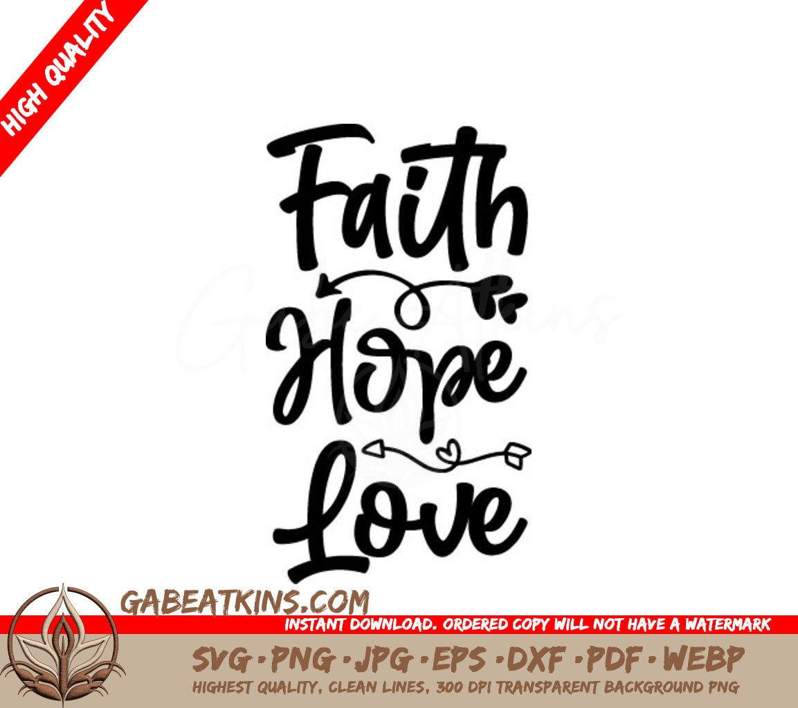 Faith Hope Love SVG  SVG