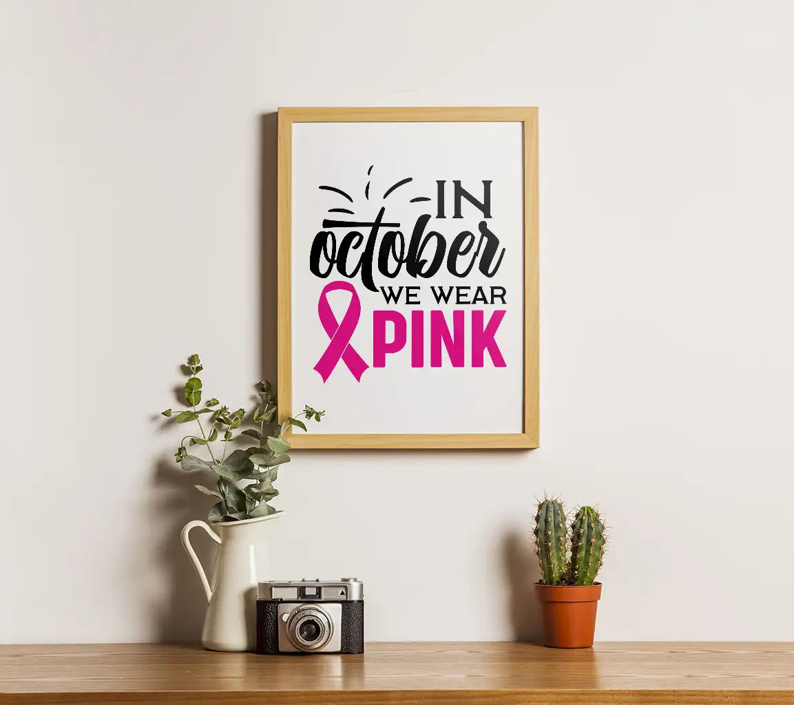 October Wear Pink Ribbon SVG SVG