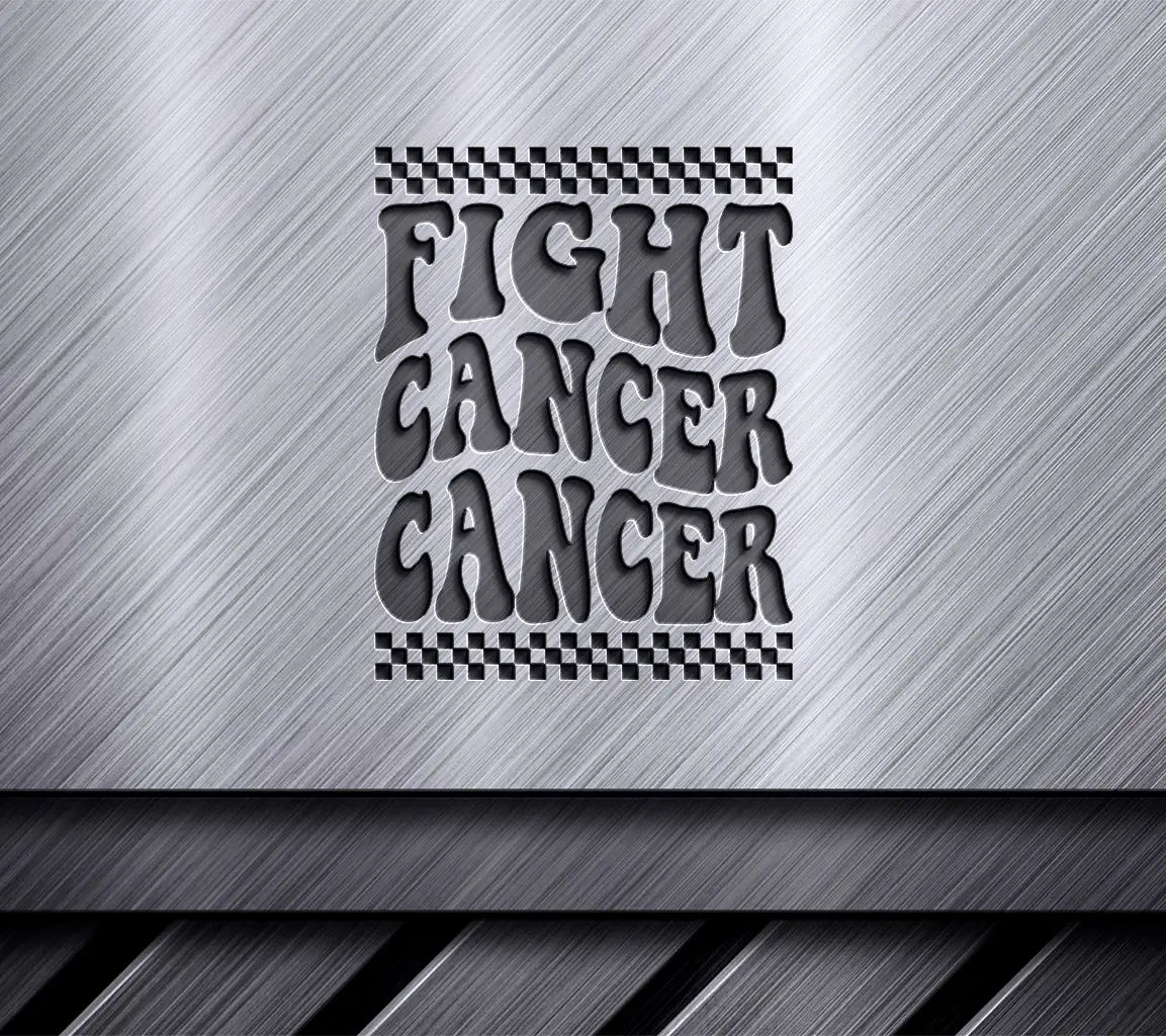 Pink & White Fight Cancer SVG  SVG