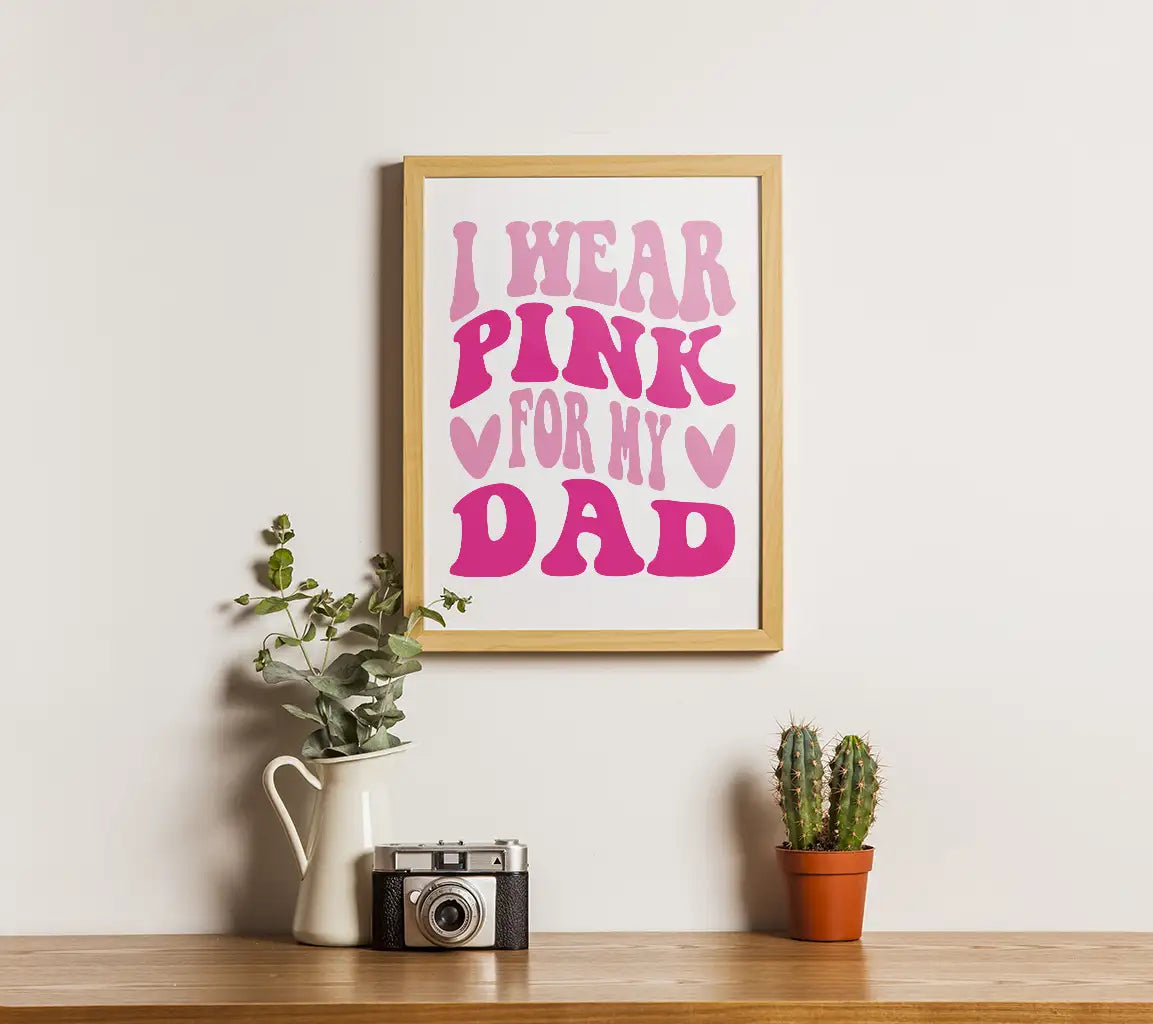 Pink Ribbon Dad SVG  SVG