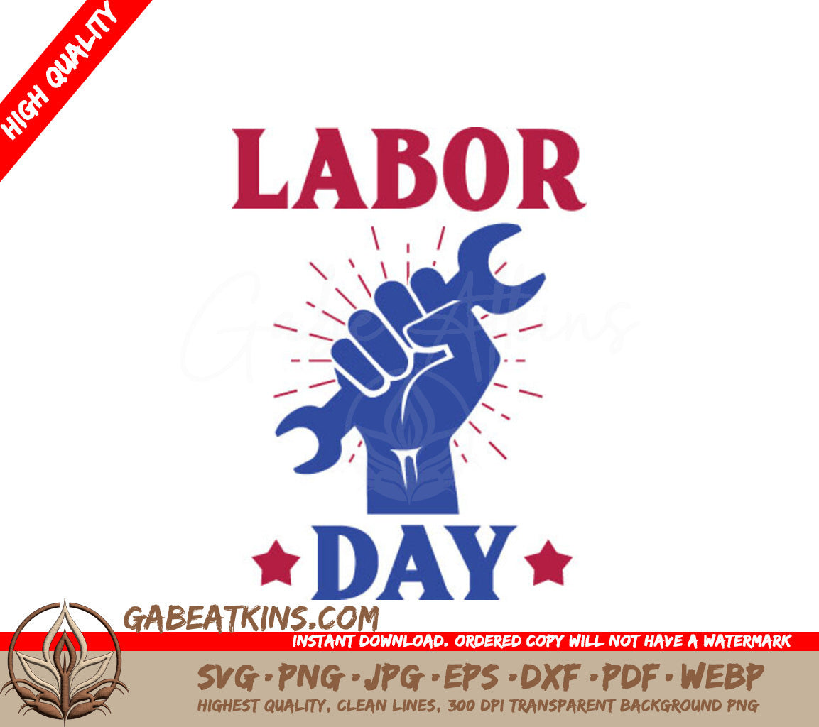 Labor Day Wrench SVG  SVG