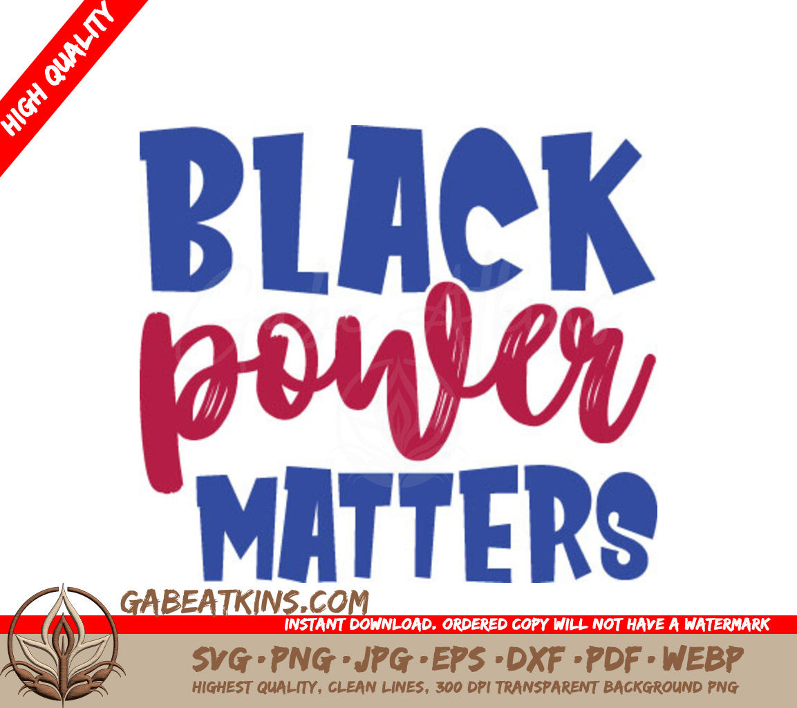 Black Power Matters SVG  SVG