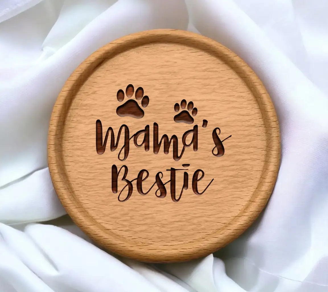 Mamas Bestie Dog Paw SVG SVG