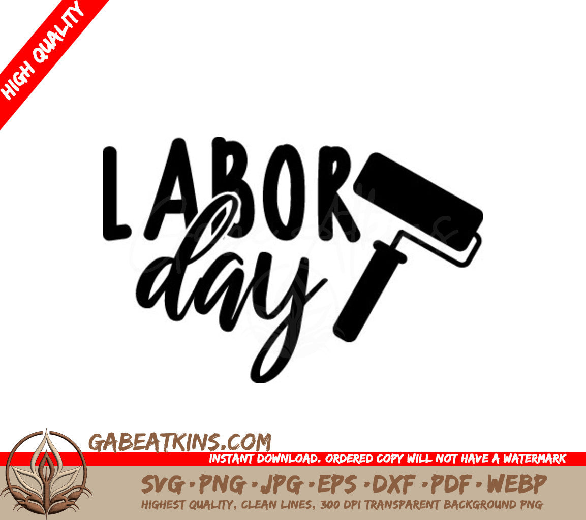 Labor Day Paint Roller SVG SVG