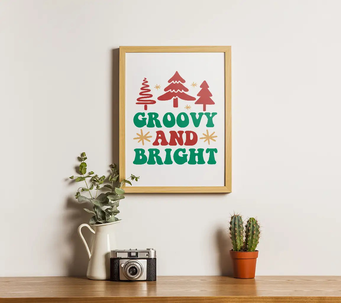 Groovy & Bright Christmas Tree SVG SVG