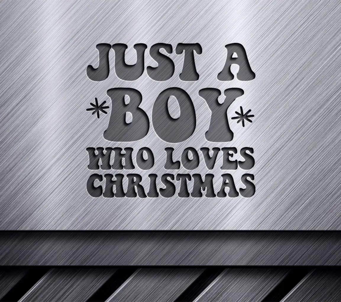 Boy Loves Christmas SVG  SVG