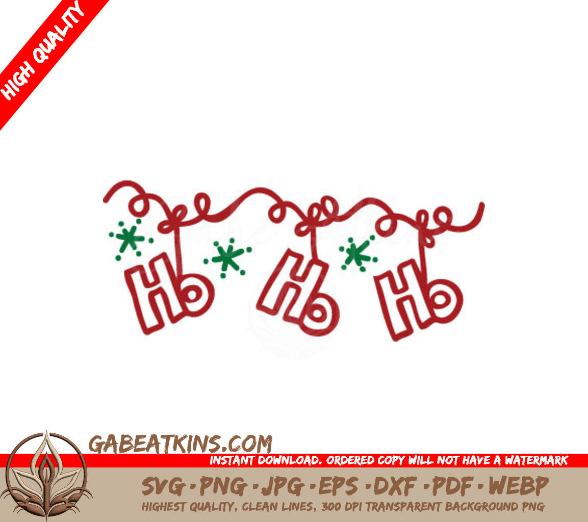 Ho Ho Ho Christmas SVG SVG