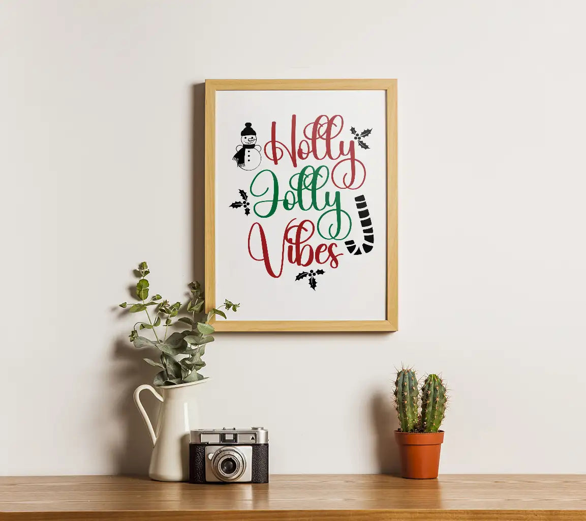 Holly Jolly Vibes SVG  SVG