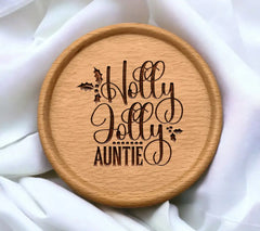 Holly Jolly Auntie Christmas SVG SVG