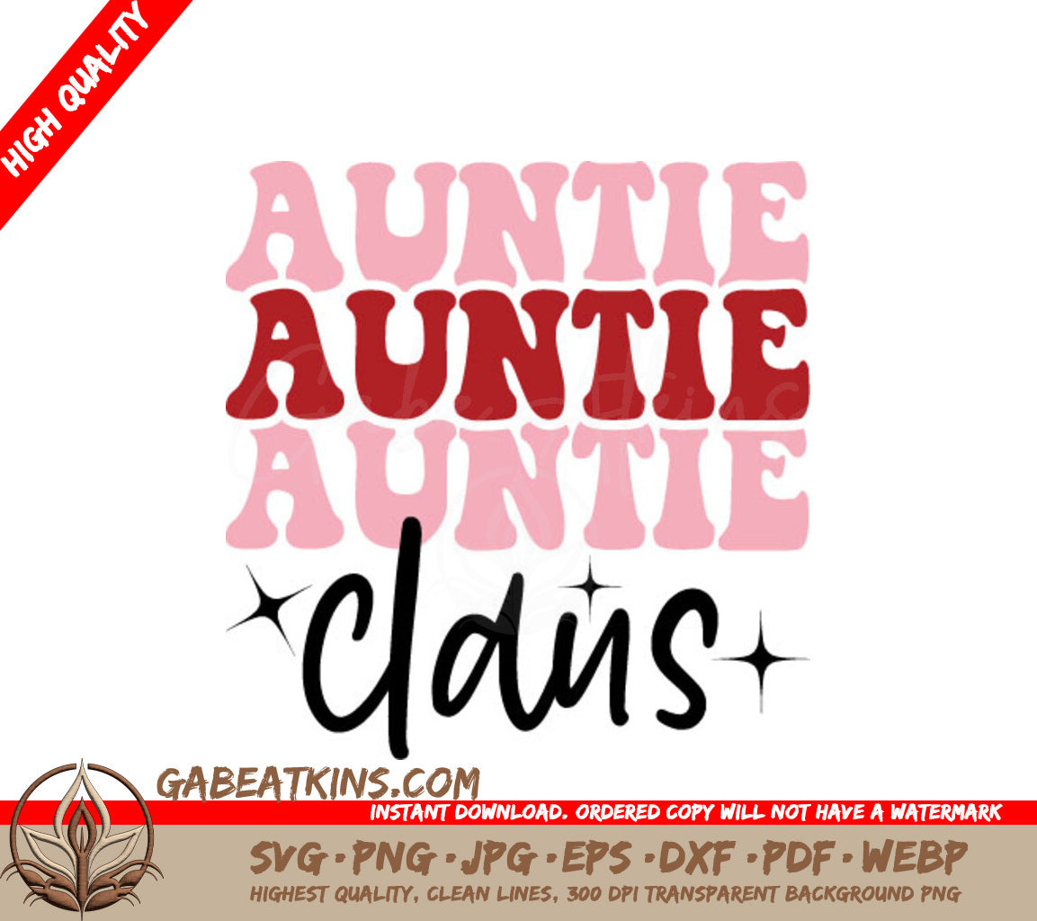 Auntie Claus SVG  SVG