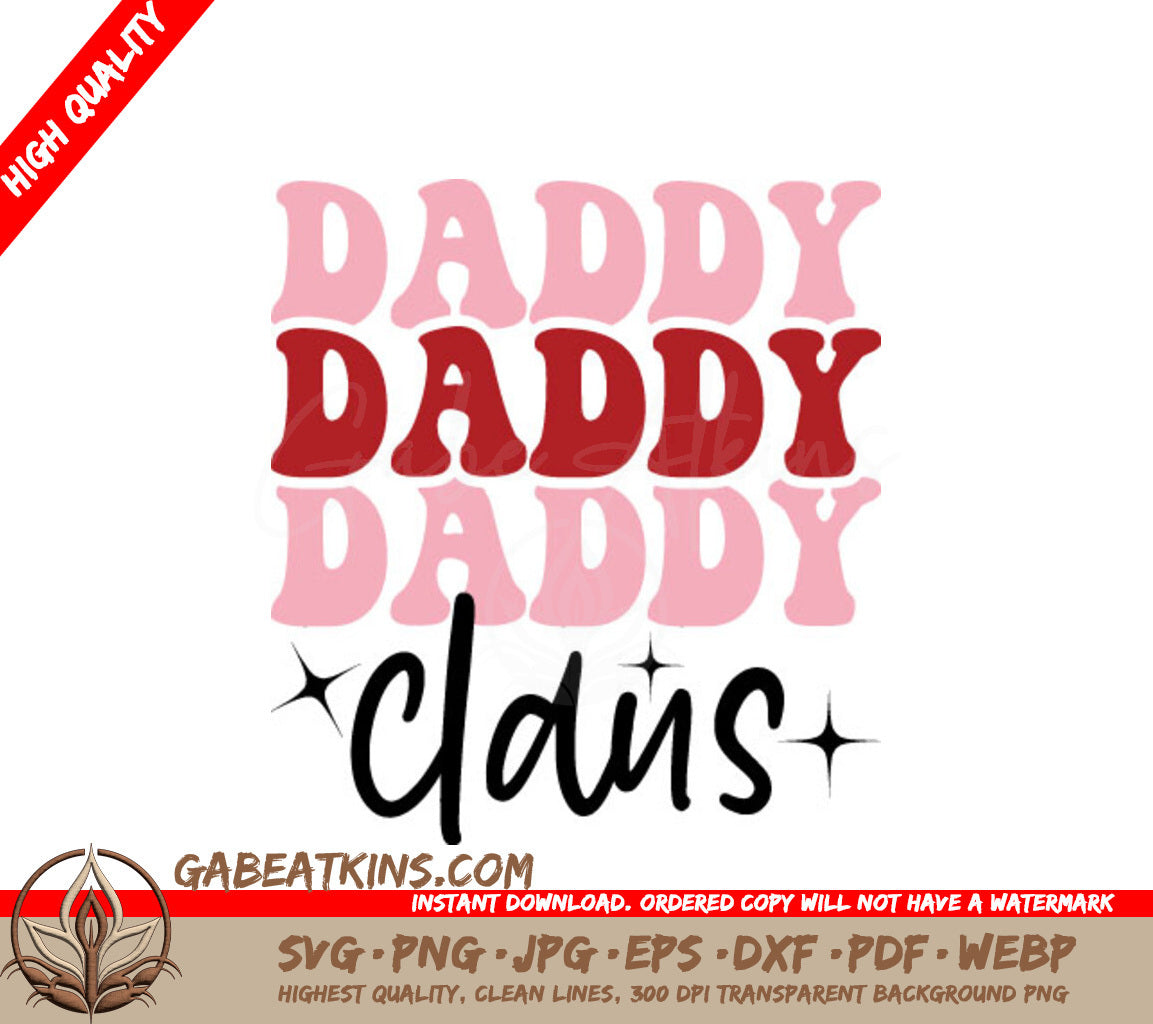 Daddy Claus Christmas SVG  SVG