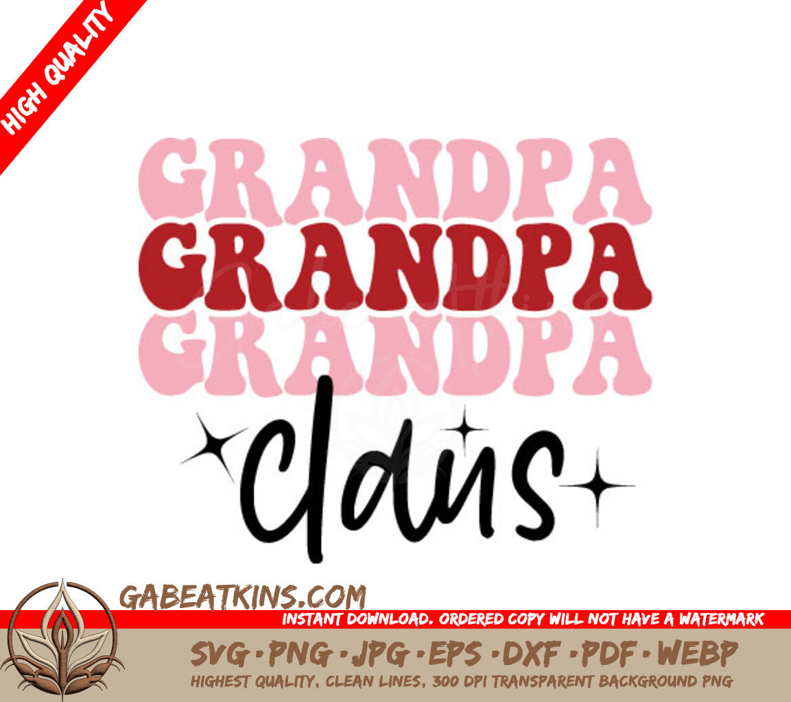 Grandpa Claus Christmas SVG  SVG