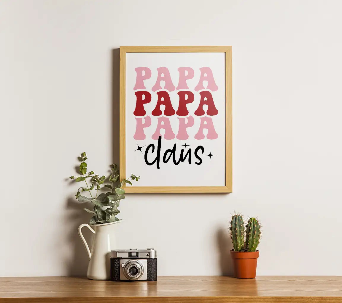 Papa Claus SVG T-Shirt Design SVG