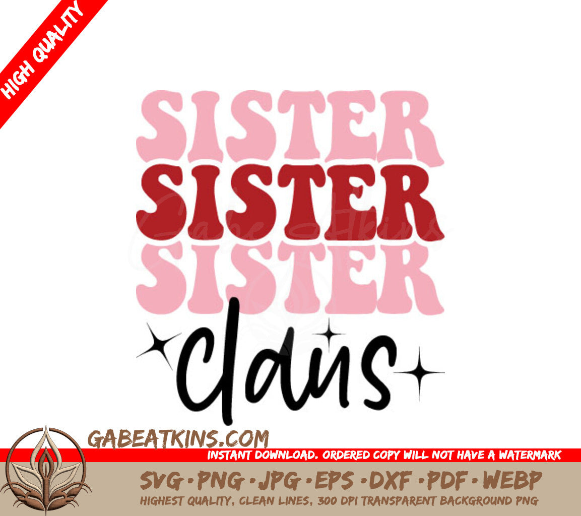 Sister Claus SVG  SVG