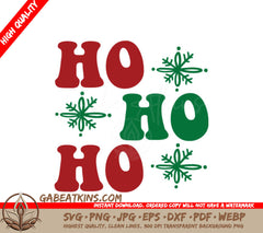 Retro Christmas Ho Ho Ho SVG  SVG