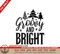 Groovy & Bright Christmas SVG  SVG