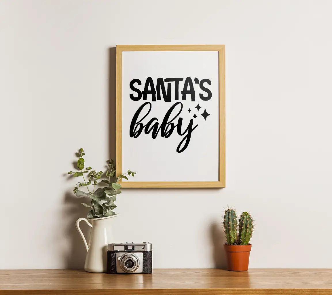 Santas Baby SVG Cut File SVG