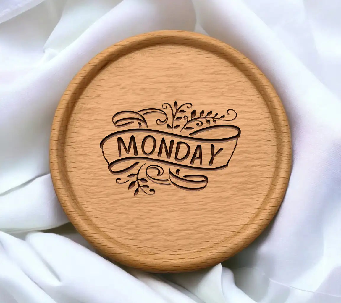 Monday Leaves Swirls SVG SVG