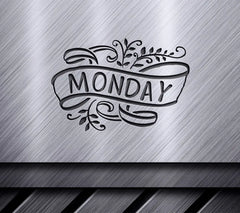 Monday Leaves Swirls SVG SVG